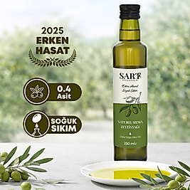 Erken Hasat Soğuk Sıkım Zeytinyağı 250 ml Cam Şişe