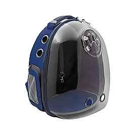 Cattie Şeffaf Lacivert Taşıma Sırt Çantası (25 x 30 x 40 cm)