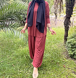 OYSHO ŞALVAR TAKIM (BORDO)