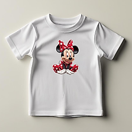 Mickey Mouse Baskılı Normal Kalıp  Çocuk Tişört