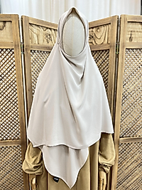 Krem Bambu Viskon Eşarp 120 cm