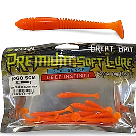 Ryuji Togo 5 cm Lrf Silikon Yem 10 Adet (Turuncu)