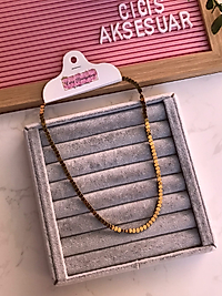 Çelik Gold Kalp Kolye