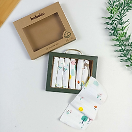 Flower Organic Müslin Bebek Mendili / 7'li Set / 24 x 24 cm