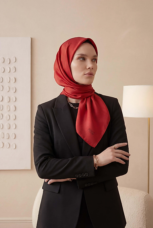 Düz Kristal Kumaş Eşarp - Kaymaz, Şık, Tok Duran | Günlük & Abiye Uyumlu