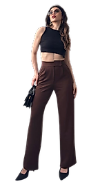 Palazzo Pantolon- KAHVERENGİ