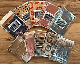 300 Adet 7x9 Metalize Bantlı Hediye Poşeti 7x9 Cm 300 Adet Hediye Paketi