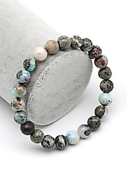 Larimar Doğal Taş Bileklik 8 mm Küre