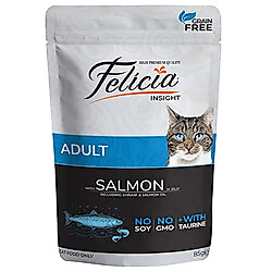 Felicia Pouch Somon Etli Tahılsız Kedi Yaş Maması 85 Gr