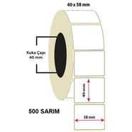 40X58 MM TERAZİ ETİKETİ 10 ADET