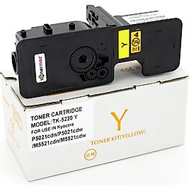  Kyocera Mita TK-5220 Sarı Muadil Toner / Ecosys P5021 / M5521
