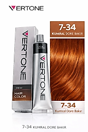 VERTONE SAÇ BOYASI 60 ML. (7-34 KUMRAL DORE BAKIR)