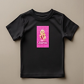 Barbie Baskılı Normal Kalıp  Çocuk Tişört