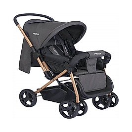 PRAVA P06 ÇİFT YÖN BEBEK ARABASI (FÜME) - FONKSİYONEL VE ŞIK TASARIM