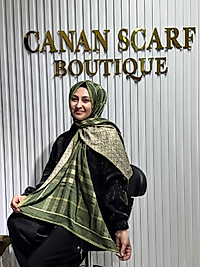 Burberry Desen Yün Pamuk Şal