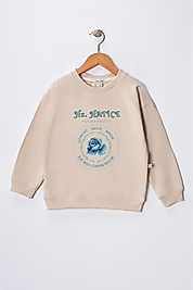 Kız Çocuk "Hz Hatice"  Baskılı Pamuklu Sweat