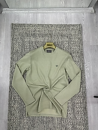 Bisiklet yaka sweatshirt çağla (kod 1051)