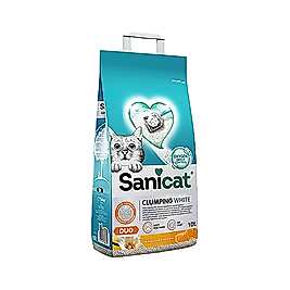 Sanicat Duo Topaklanan Vanilya ve Mandalina Kokulu Kedi Kumu (10 L)