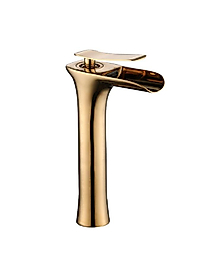 GOLD ŞELALE ÇANAK LAVABO BATARYASI