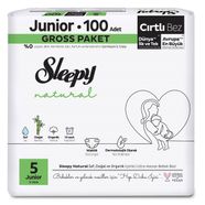 Sleepy Natural Gross Paket Bebek Bezi 5 Numara Junior 100 Adet