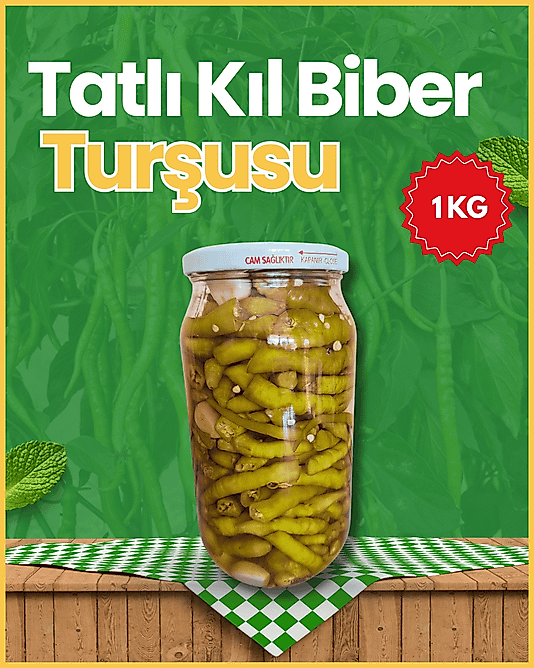 Tatlı Kıl Biber Turşusu 1000gr