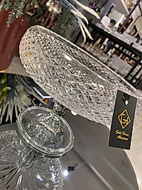 Ayaklı Büyük Boy Ufo Tip Kristal Meyvelik
