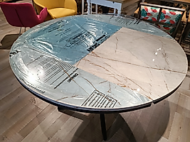 MERCAN MOBİLYA VE AKSESUAR   YUVARLAK AÇILABİLİR MASA