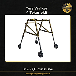 Ters walker 4 Tekerlekli