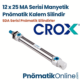 Crox MA 12x25 Manyetik Pnömatik Kalem Silindir