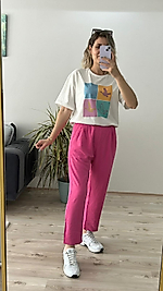 Pembe Havuç Pantolon.