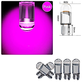 ( 2 X ADET ) 1 TAKIM LED T10 DİPSİZ AMPUL 12V DIAMOND PINE. PINK (5W DİPSİZ AMPUL ELMAS CAM PEMBE)