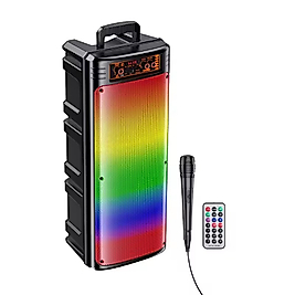 KK-8202 Taşınabilir 2*8 30W Mikrofonlu Rgb Işıklı Bluetooth Hoparlör