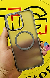 İphone 13 Pro Max Magsafe Mat Gri Telefon Kılıfı