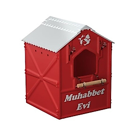 Pets Clup Plastik Demonte Muhabbet Yuvalık Mix 20x15x15