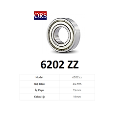 Ors 6202 Zz C3 Rulman 15X35X11