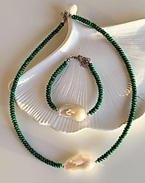 Malahit Stone Necklace | Kolye