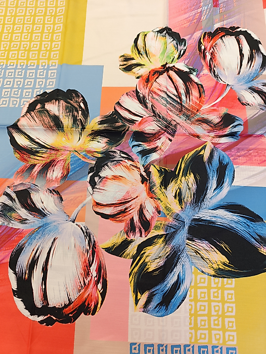 Dijital Kristal Eşarp 95 x 95 Ebat