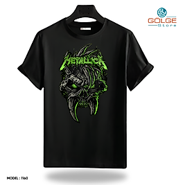 Rock and Roll & Metallica Tarzı Baskılı Oversize Unisex Tişört