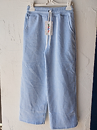 Palazzo Pantol Su yolu Kumaş-Bel Kemer İpli Bol Kesim