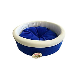 Petpretty Spesiyal Simit Polar Kedi ve Köpek Yatak Mavi (47 x 47 x 15 cm)