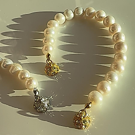 World Pearl Gold Bracelet | Bileklik