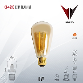 CATA CT-4290 UZUN FILAMENT LED AMPUL