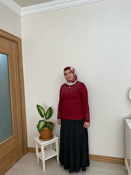 Anne Türlü Viskon Kumaş Taşlı Penye