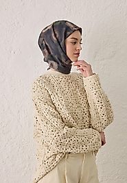 ROSLYN Desen Pamuk İpek Eşarp