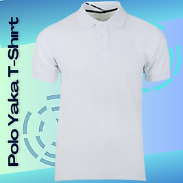 Polo Yaka T-Shirt ( Beyaz )