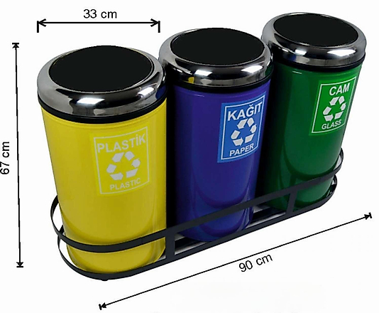 135 LT GERİ DÖNÜŞÜM SETİ BOYALI ( KDV DAHİL )