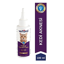 Veturel Kediler İçin Yara Akne ve Yüz Bakım Solüsyonu 100ml