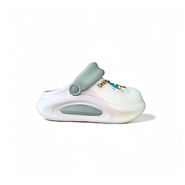 Akınabella Kasın Beyaz-Yeşil Crocs 468