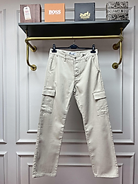 Baggy Kargo Cep Pantolon - Krem