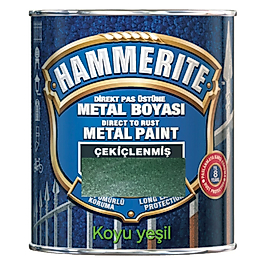 HAMMERITE Çekiçlenmiş Metal Boyası 0.75  Litre koyu yeşil